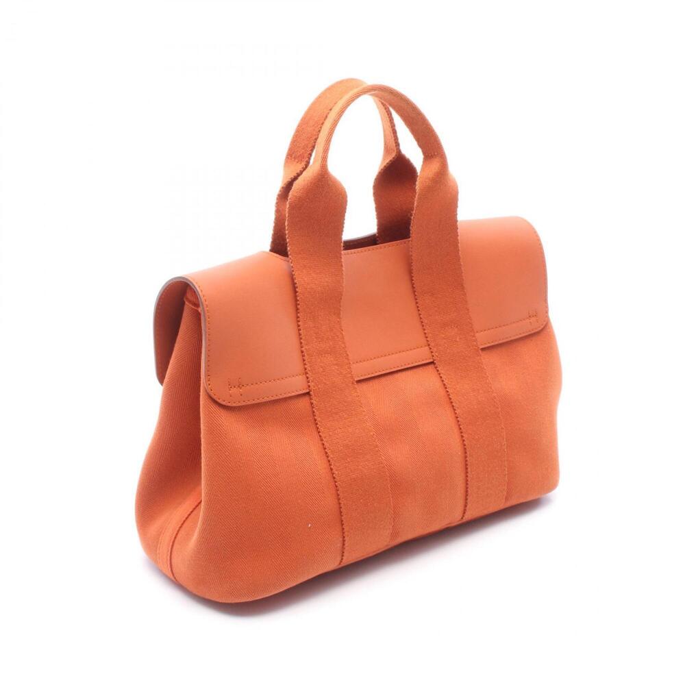 Hermes Valparaiso PM Potiron Handbag, Leather, Toile Chevron, Orange Tone - Picture 2 of 7